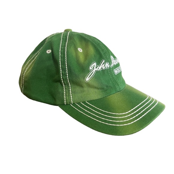 Vintage John Deere Baseball Hat Ball Cap Green - Picture 1 of 9